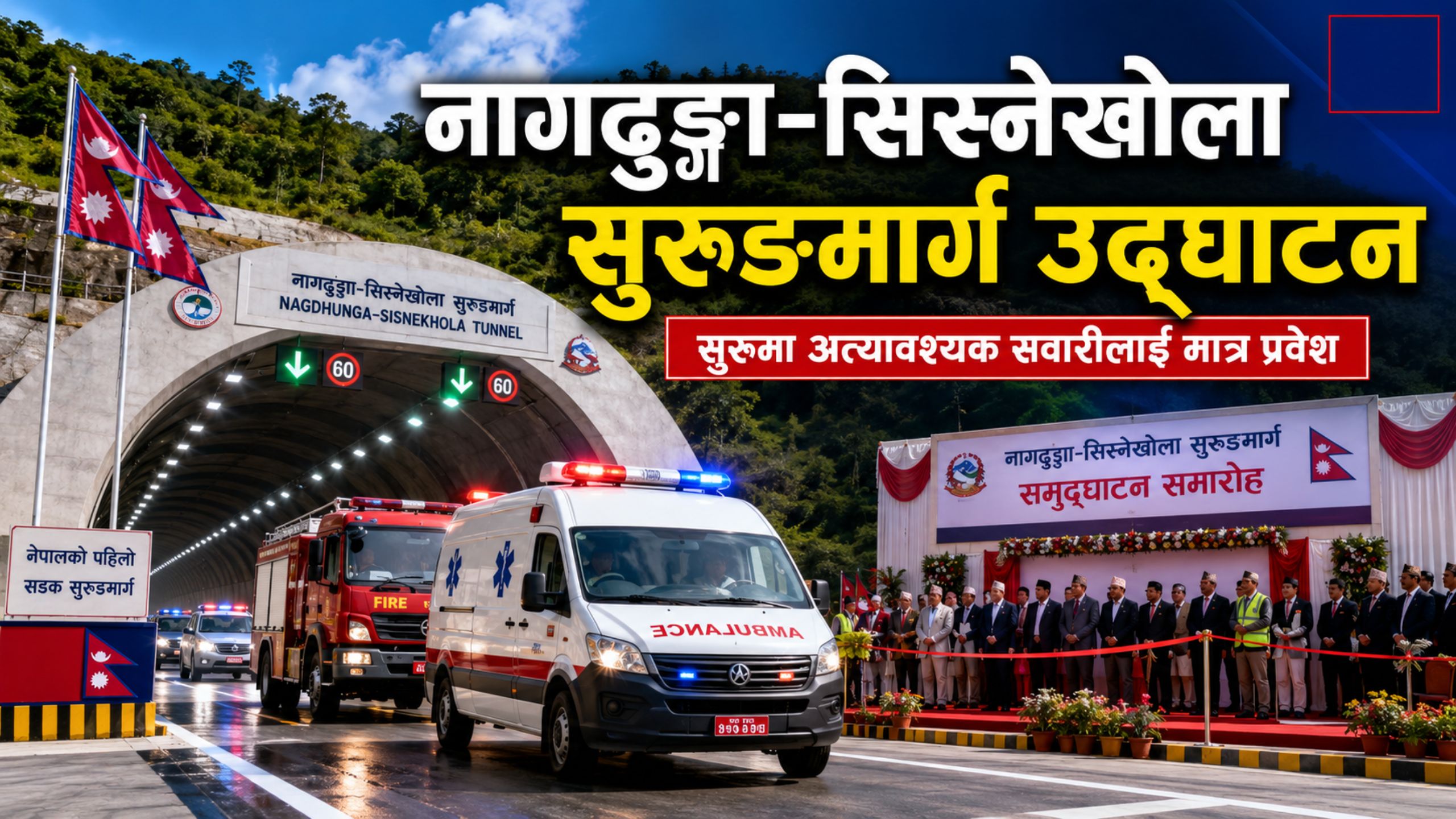 नागढुङ्गा-सिस्नेखोला सुरुङमार्ग उद्घाटन