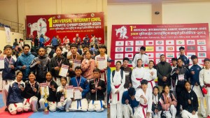 प्रथम युनिभर्सल अन्तर्राष्ट्रिय कराँते प्रतियोगितामा रुवीभ्यालीलाई अनुशासित अवार्ड, पाँच स्वर्णसहित ऐतिहासिक सफलता