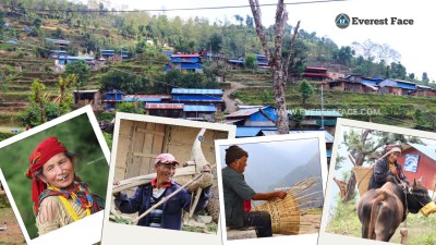 तस्बिरमा झार्लाङ गाउँ (फाेटाे फिचर)