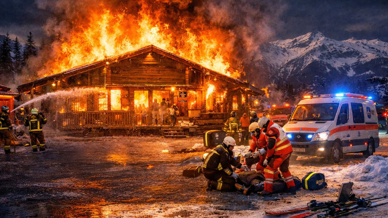 स्विट्जरल्यान्डको क्राँस मोन्टानामा भीषण आगलागी: ४० जनाको मृत्यु, ११५ घाइते